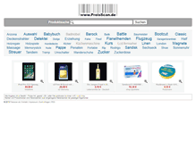 Tablet Screenshot of preisscan.de